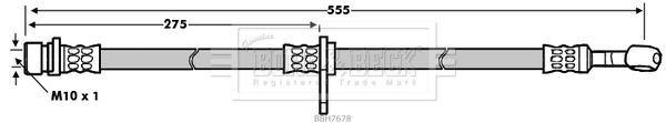 BORG & BECK stabdžių žarnelė BBH7678